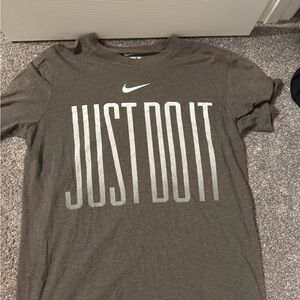 Nike Gray 'Just Do It' T-Shirt